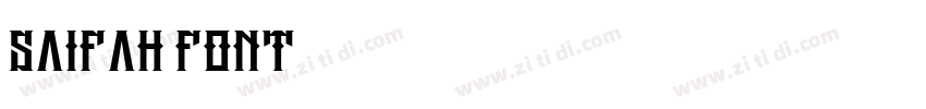 saifah font字体转换